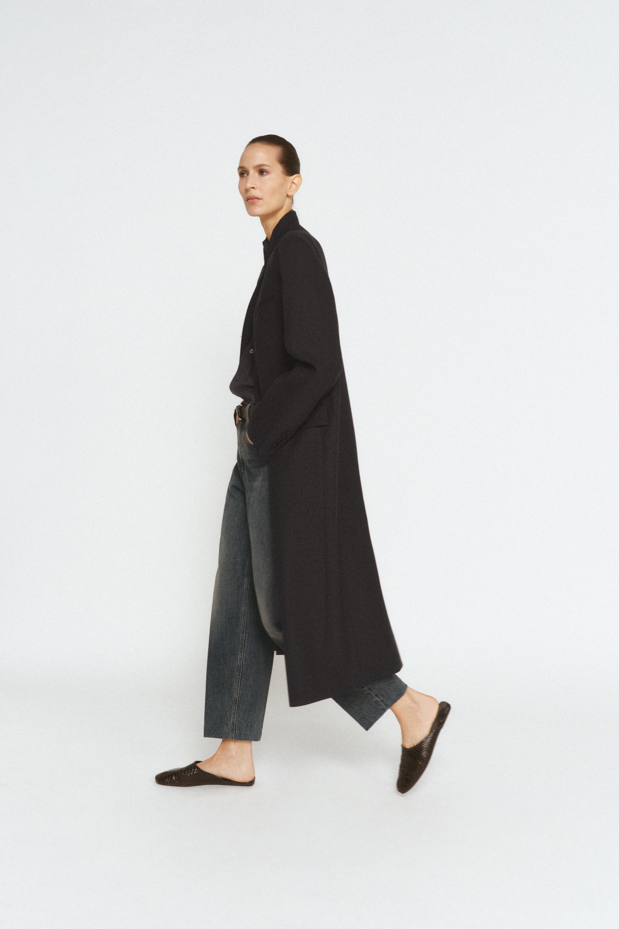 ZW COLLECTION LIMITED EDITION WOOL BLEND FROCK COAT